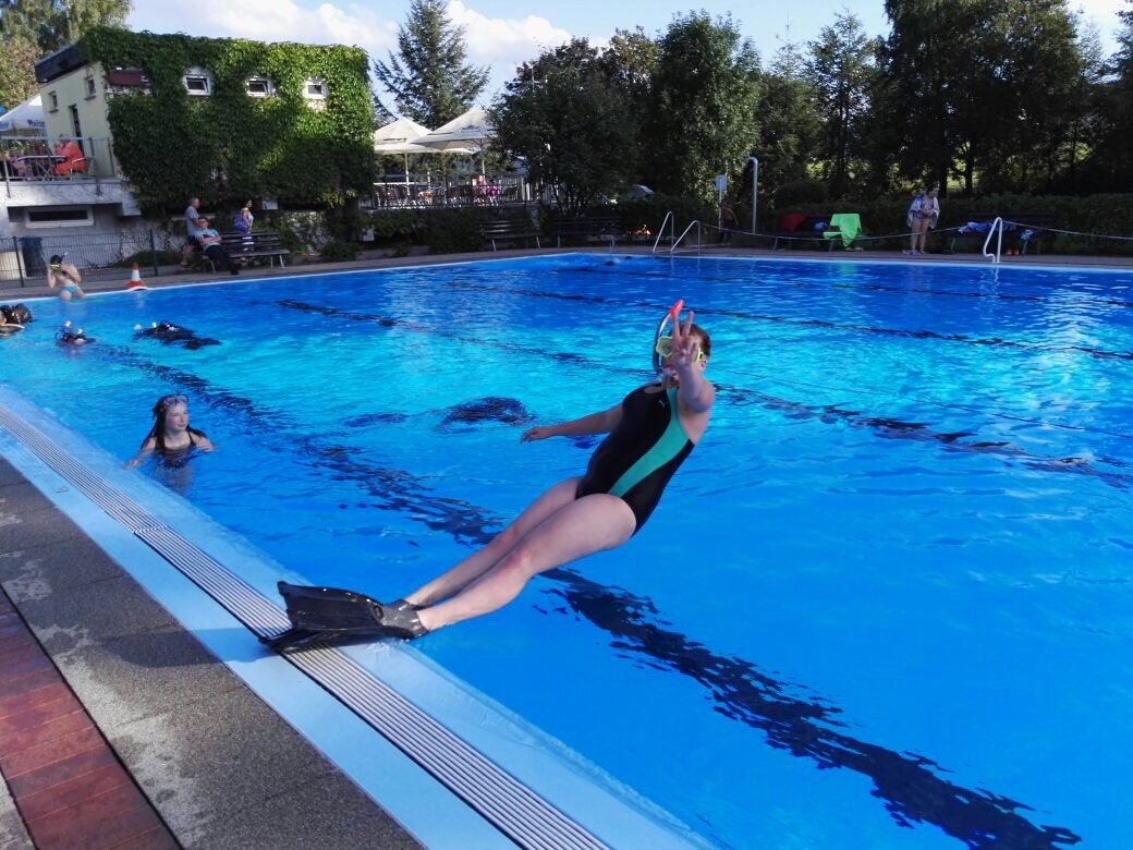 Schnuppertauchen am 18.08.17 im Freibad Burkhardtsdorf mit der Jugendfeuerwehr