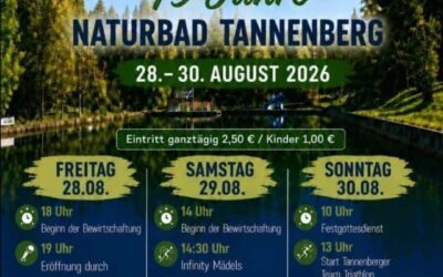 Badfest 75 Jahre Naturbad Tannenberg