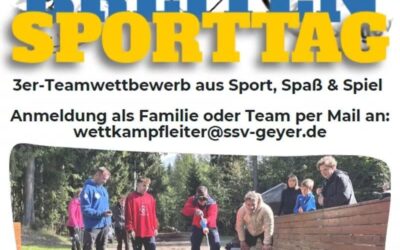 Breitensporttag 03.10.2026 – an den Schanzen in Geyer